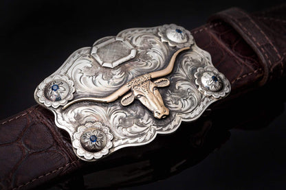 American Buckle Collection Morgan Longhorn | Belts And Buckles - Trophy