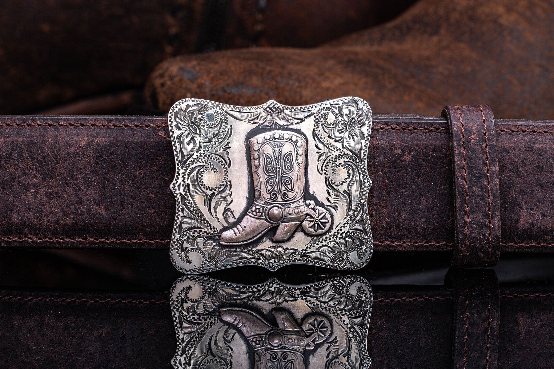 American Buckle Collection Princess Boot Trophy Buckle | Belts And Buckles - Trophy