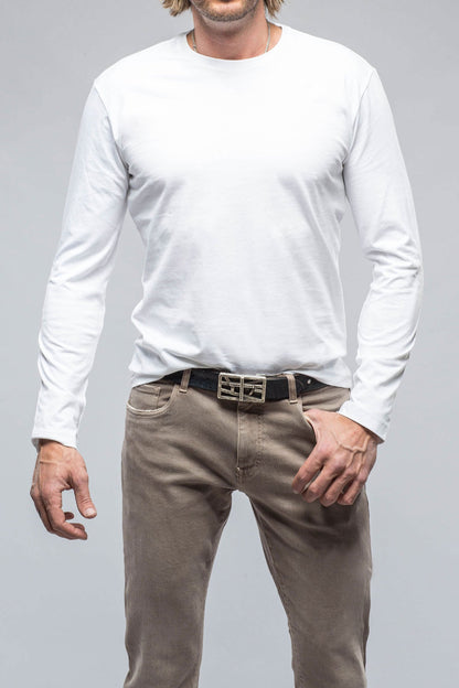 Brea LS Crew in White | Mens - Shirts - T-Shirts | Georg Roth