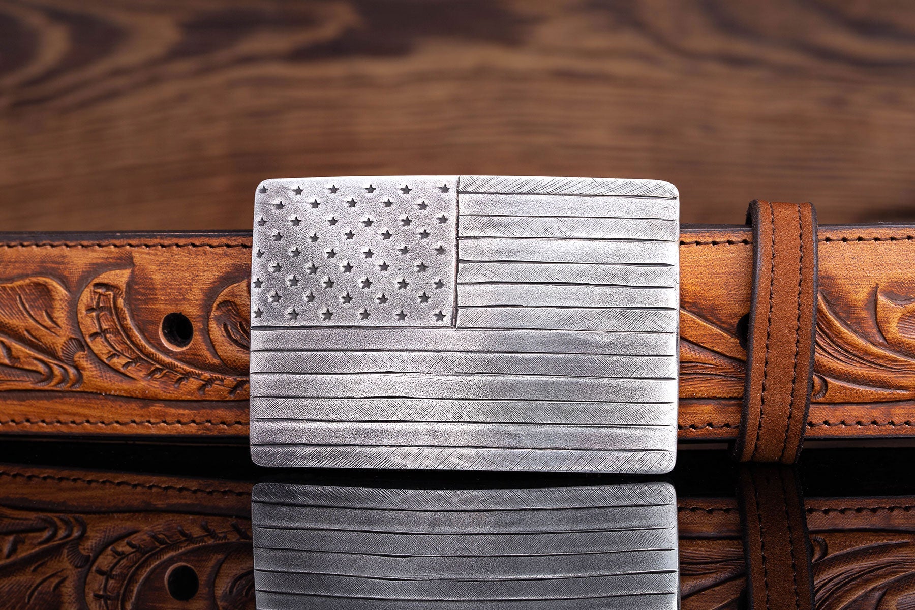 Mason US Flag Trophy Buckle | Belts And Buckles - Trophy | American Buckle