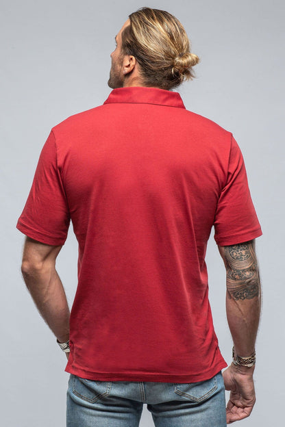 Cruz Cotton Polo in Red - AXEL'S