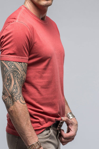 Pismo Cotton Tee In Brick - AXEL'S