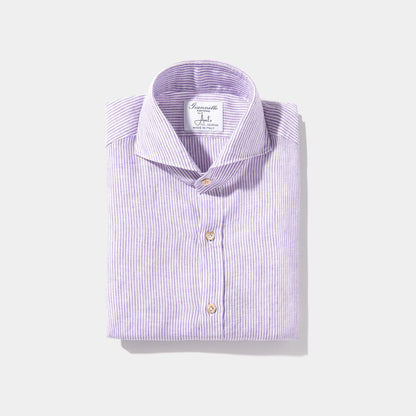 Giannetto Portofino Baggio Linen Sport Shirt Mens - Shirts - Outpost