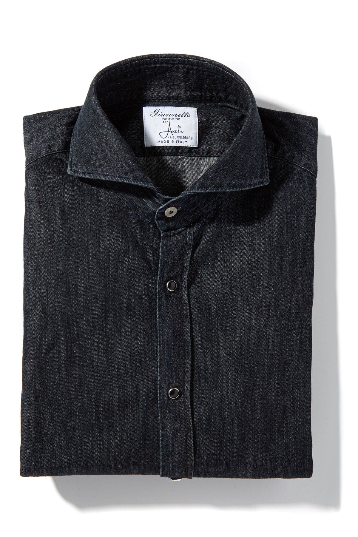 Giannetto Portofino Rivers Denim Snap Shirt Mens - Shirts - Outpost