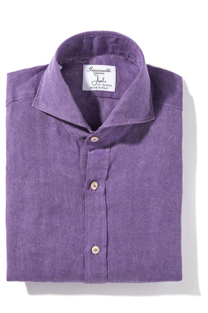 Giannetto Portofino Roberto Linen Sport Shirt Mens - Shirts - Outpost