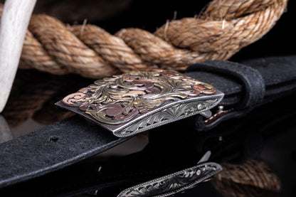 Tyson Swirl Multi 14K Buckle | Belts And Buckles - Trophy | American Buckle Collection