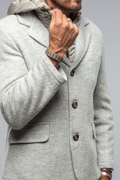 Gimo's Carmichael Wool/Mohair Jacket In Light Grey Warehouse - Mens - Outerwear - Cloth