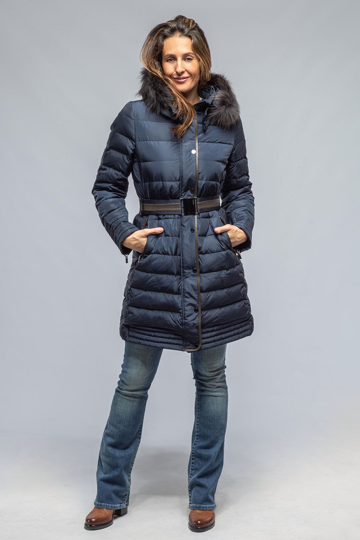 Gimo's Ceto Resort Coat In Navy Warehouse - Ladies - Outerwear - Cloth