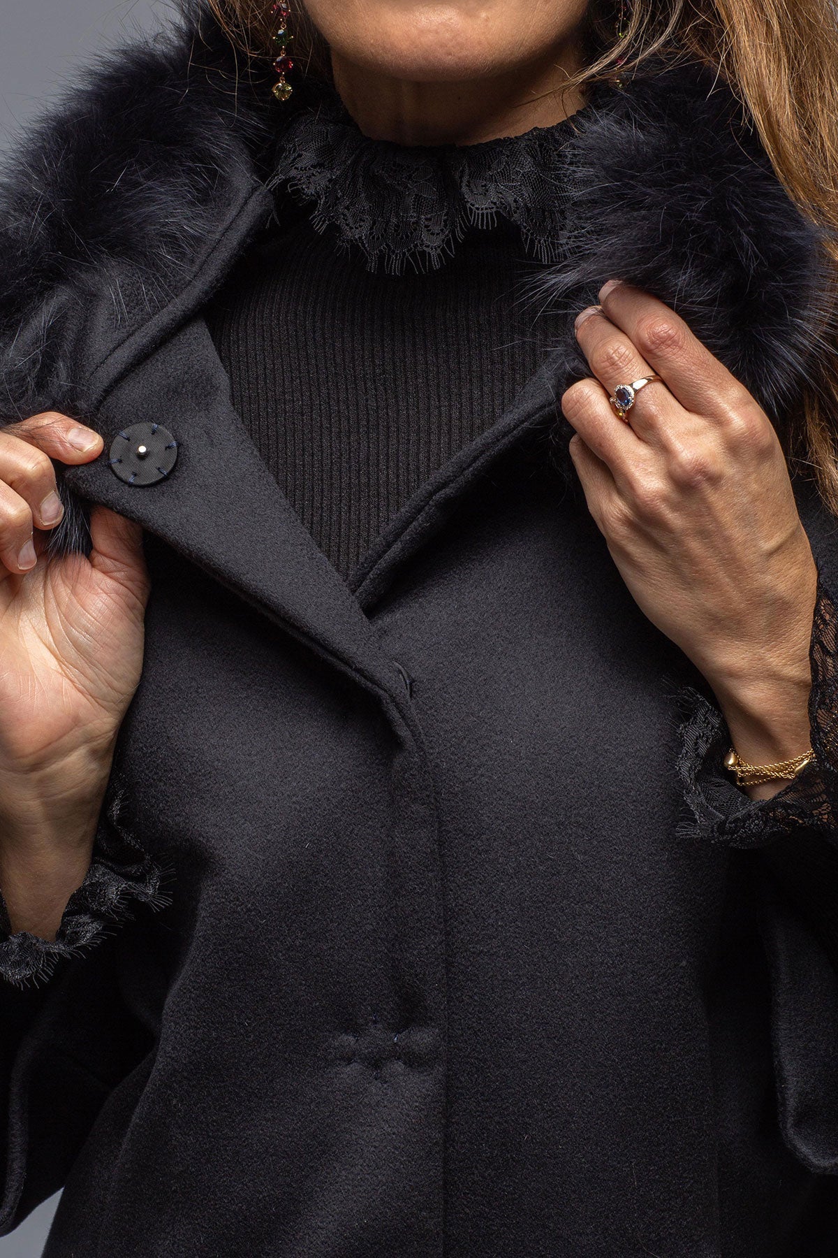 Diane Wool/Cashmere Overcoat In Black | Warehouse - Ladies - Outerwear - Cloth | Gimo's