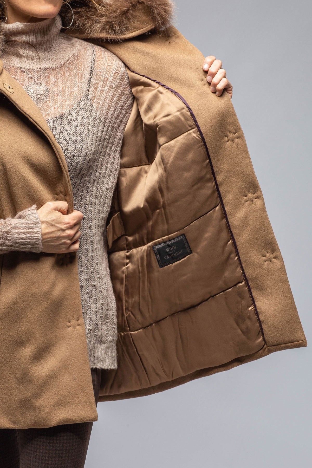 Gimo's Diane Wool/Cashmere Overcoat In Tan Warehouse - Ladies - Outerwear - Cloth