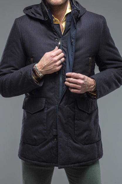 Gimo's Kipling Coat In Navy Warehouse - Mens - Outerwear - Cloth