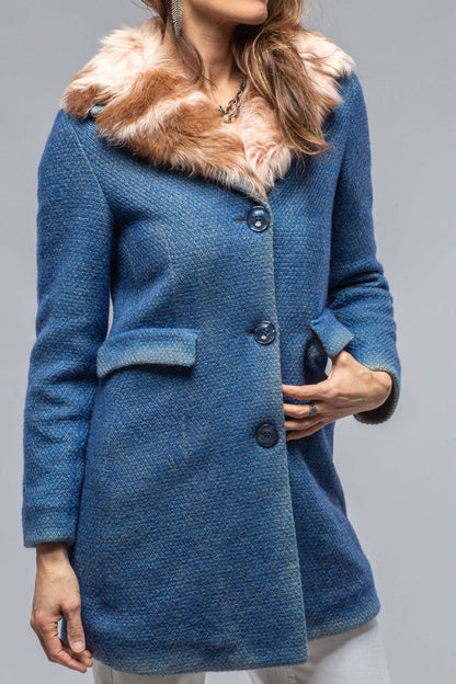 Gimo's Poppy Long Garment Dyed Coat In Blue Warehouse - Ladies - Outerwear - Cloth