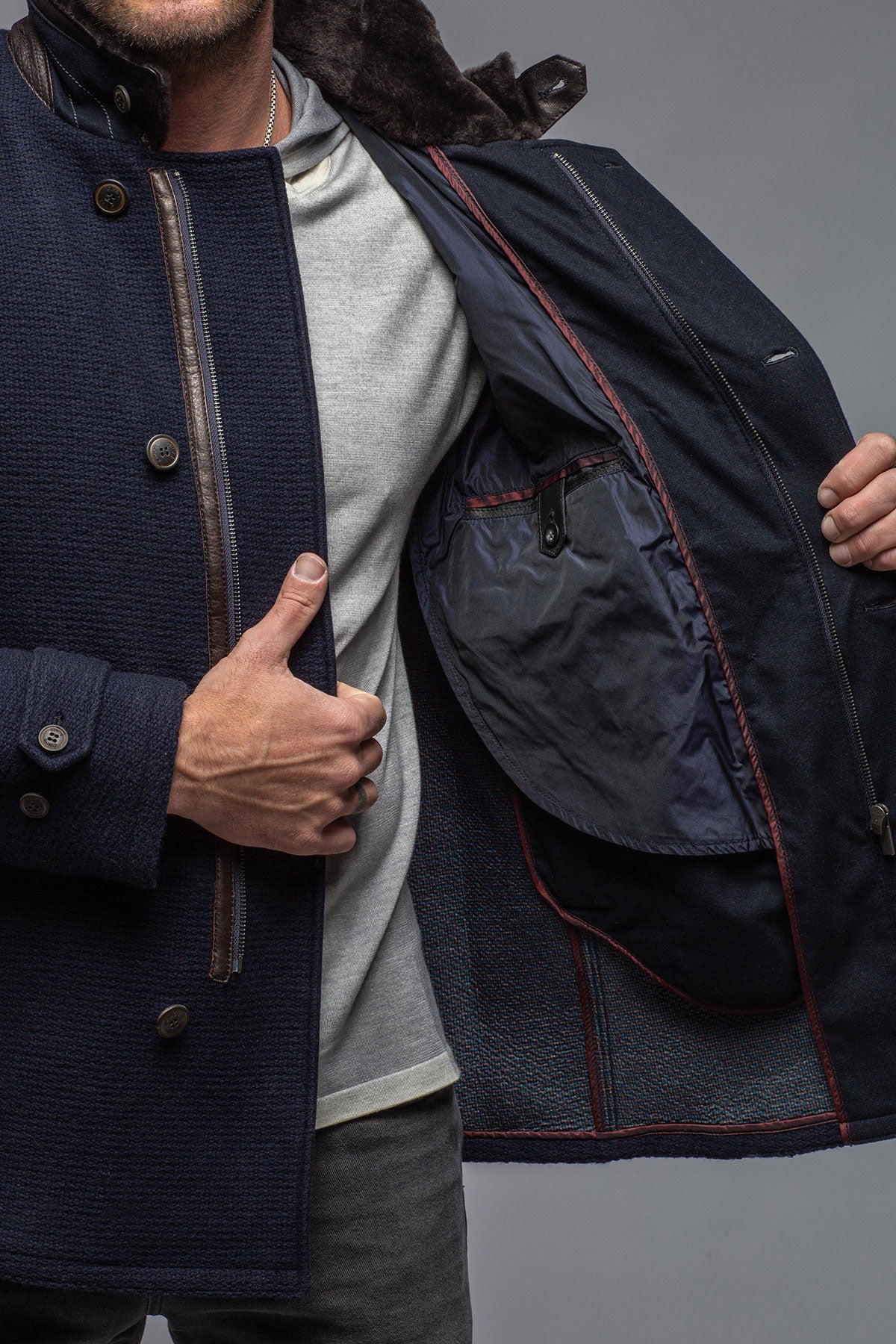 Gimo's Sutrino Double Breasted Jacket Warehouse - Mens - Outerwear - Cloth