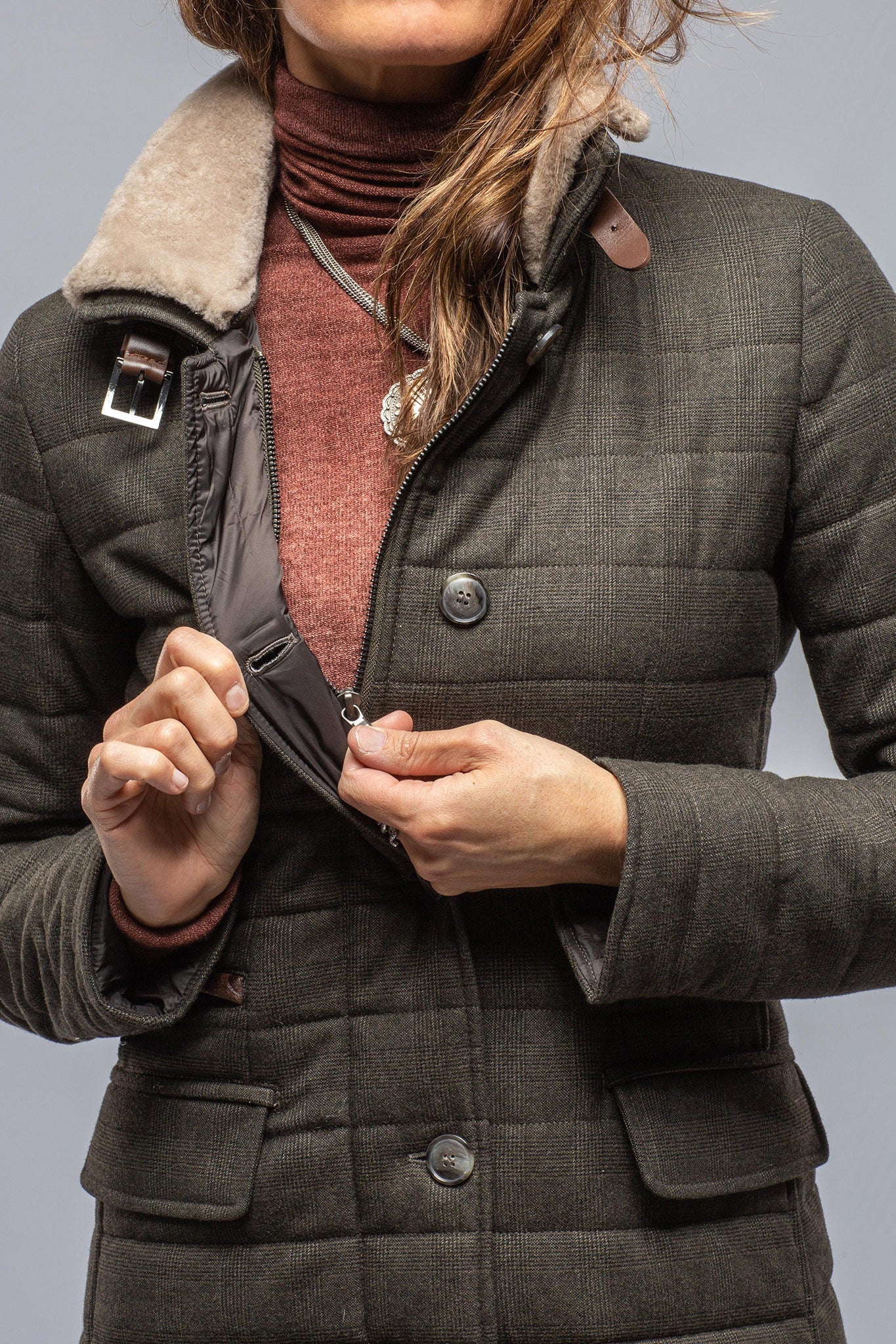 Tailored Après Jacket In Green | Warehouse - Ladies - Outerwear - Cloth | Gimo's