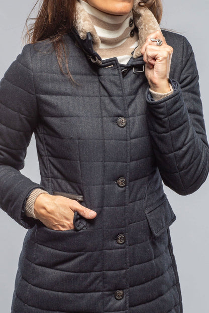 Tailored Après Jacket In Navy | Warehouse - Ladies - Outerwear - Cloth | Gimo's
