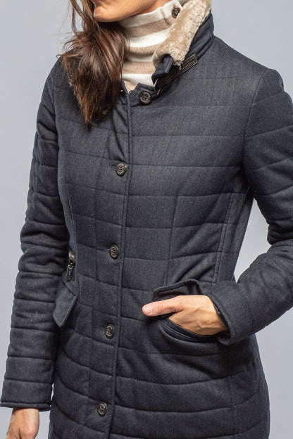 Tailored Après Jacket In Navy | Warehouse - Ladies - Outerwear - Cloth | Gimo's