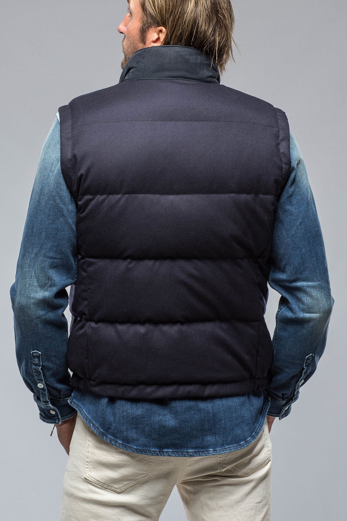 Gimo's | Two Arrows Vest in Navy | Mens - Outerwear - Leather 