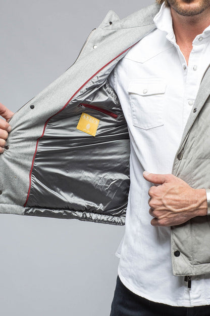 Gimo's Two Arrows Vest in Steel Mens - Outerwear - Leather