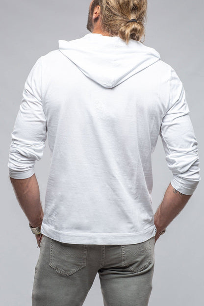 Ventura Hooded Tee in White - AXEL'S