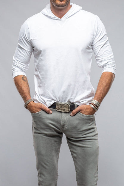 Ventura Hooded Tee in White - AXEL'S