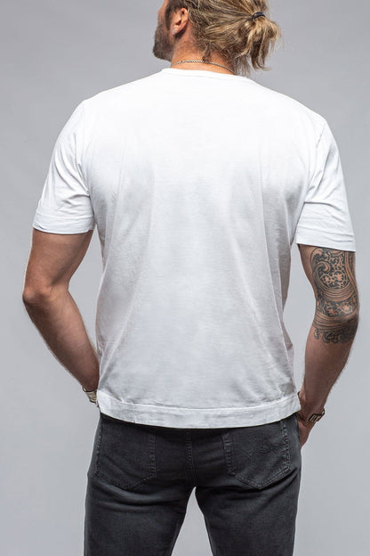 Gimo's Cotton York Crew Neck in White | Mens - Shirts - T-Shirts