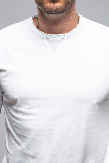 Gimo's Cotton York Crew Neck in White | Mens - Shirts - T-Shirts