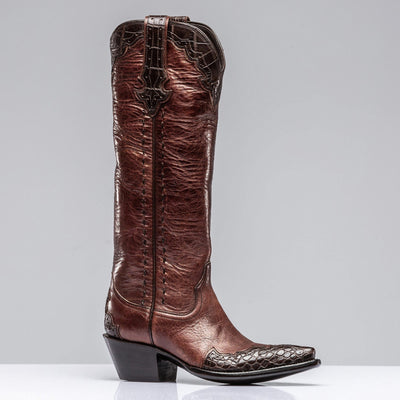 Rust Crocodile Majestic | Ladies - Cowboy Boots | Stallion Boots