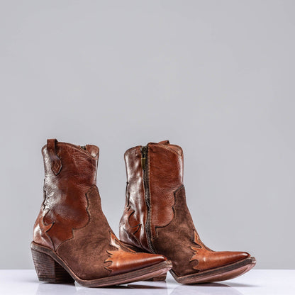 Coco Short Boot In Dusty Rose - AXEL'S
