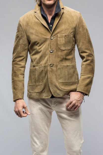 Ronny Suede Blazer in Farn - AXEL'S