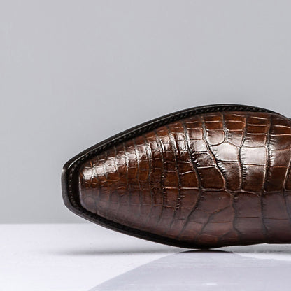 Stallion Boots Cognac Crocodile Zorro Gallegos Mens - Cowboy Boots
