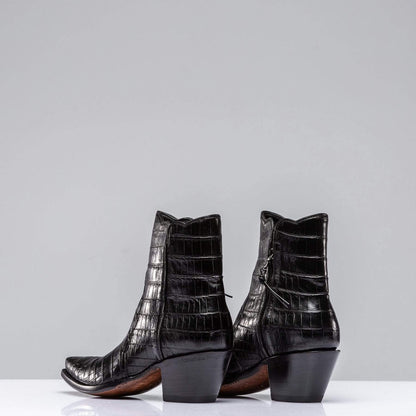 Stallion Boots Crocodile Zorro In Black | Ladies - Cowboy Boots