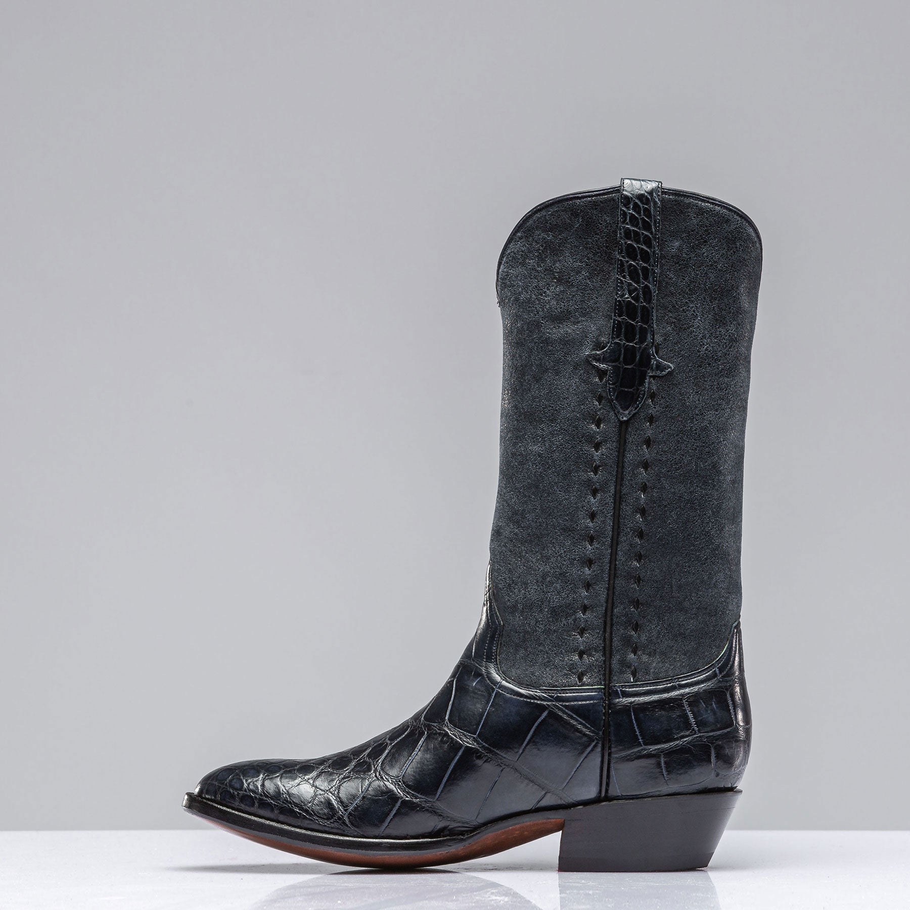 Stallion Boots Cruz Western Navy Boot Mens - Cowboy Boots