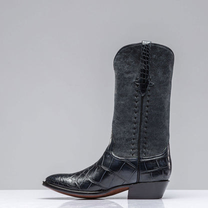 Stallion Boots Cruz Western Navy Boot Mens - Cowboy Boots