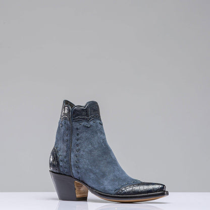 Jenna Zorro In Navy Break Suede - AXEL'S