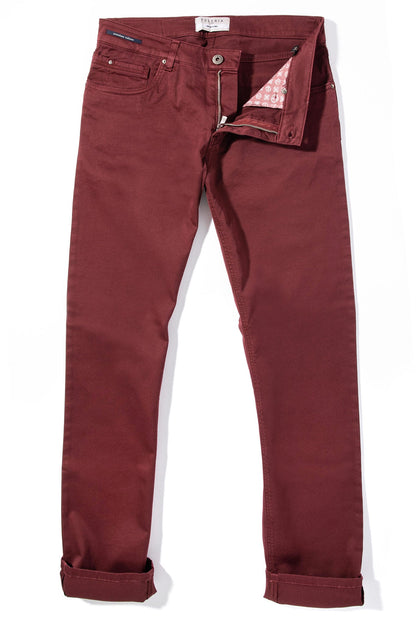 Teleria Zed Gunnison 5 Pocket In Bordeaux Mens - Pants - 5 Pocket