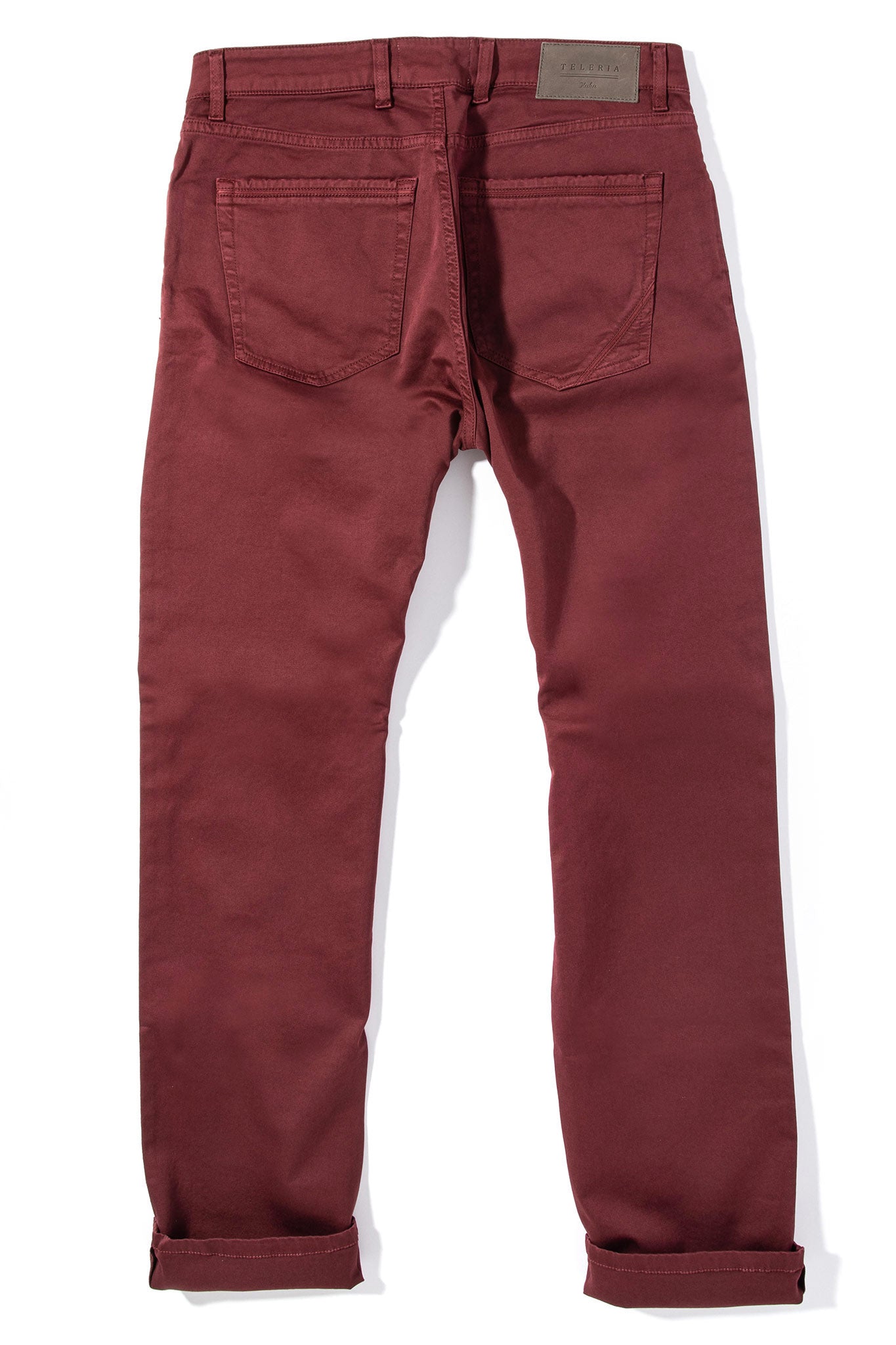 Teleria Zed Gunnison 5 Pocket In Bordeaux Mens - Pants - 5 Pocket