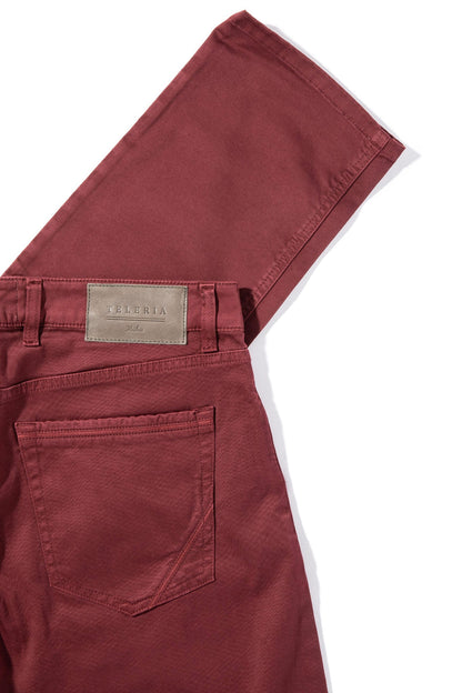 Teleria Zed Gunnison 5 Pocket In Bordeaux Mens - Pants - 5 Pocket