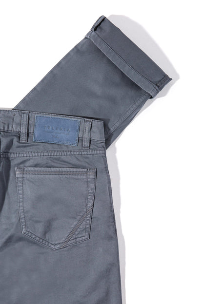 Teleria Zed Gunnison Soft Touch In Acciaio Mens - Pants - 5 Pocket