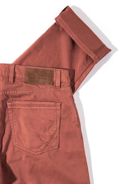 Teleria Zed Gunnison Soft Touch In Arancio Mens - Pants - 5 Pocket