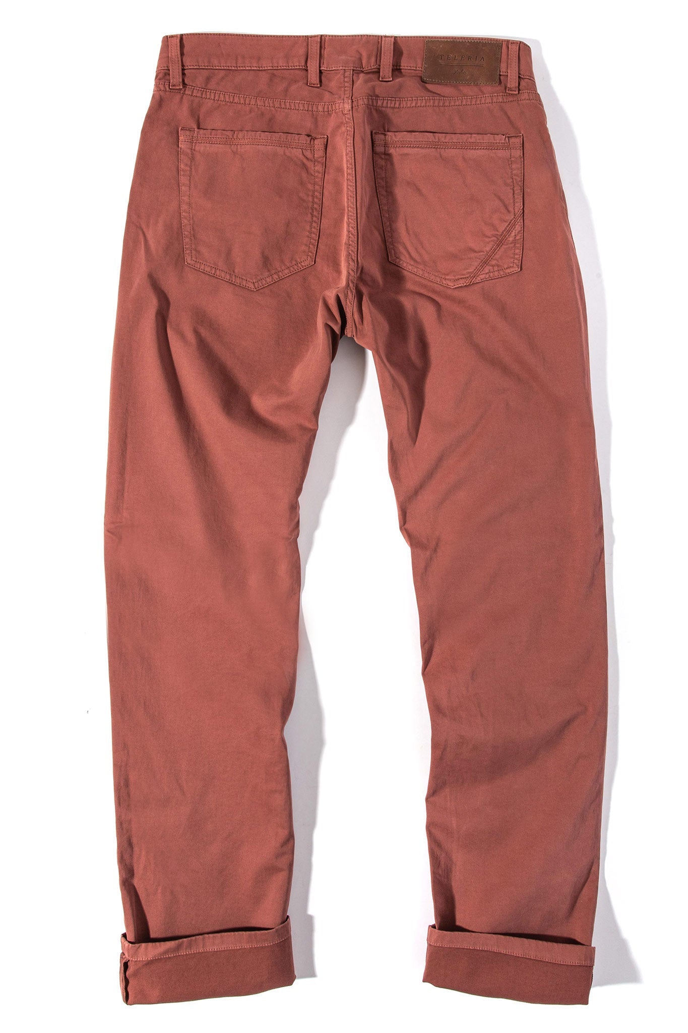 Teleria Zed Gunnison Soft Touch In Arancio Mens - Pants - 5 Pocket