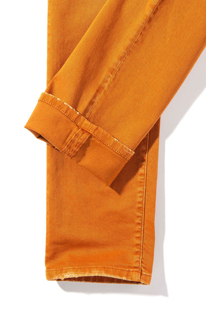 Teleria Zed Jackson 5-Pocket Cotton Twill In Papaya Mens - Pants - 5 Pocket