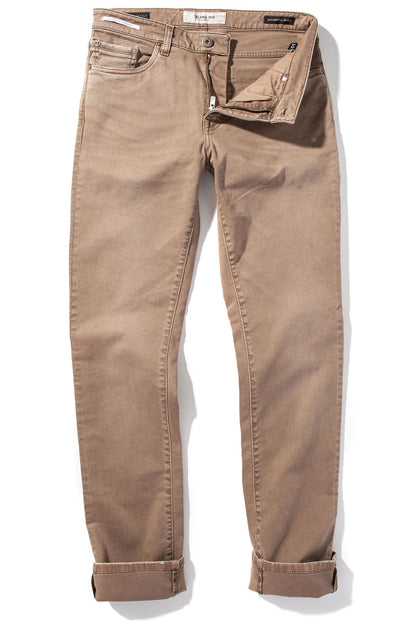 Teleria Zed Jackson 5-Pocket Cotton Twill In Tortora Mens - Pants - 5 Pocket