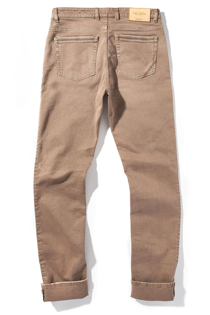Teleria Zed Jackson 5-Pocket Cotton Twill In Tortora Mens - Pants - 5 Pocket