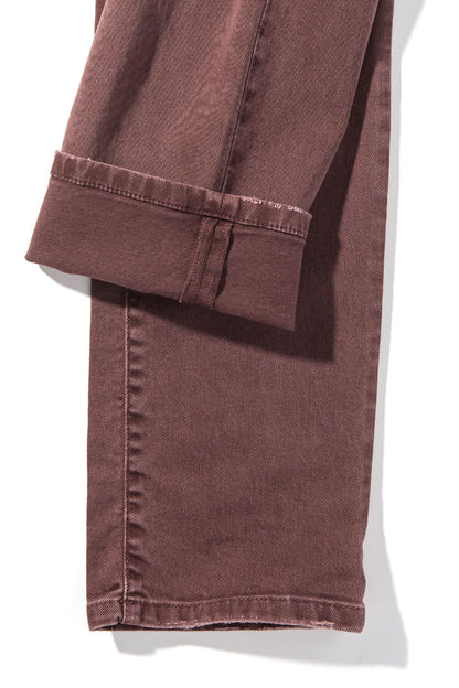 Teleria Zed Jackson Slim Cotton Twill In Mosto Mens - Pants - 5 Pocket