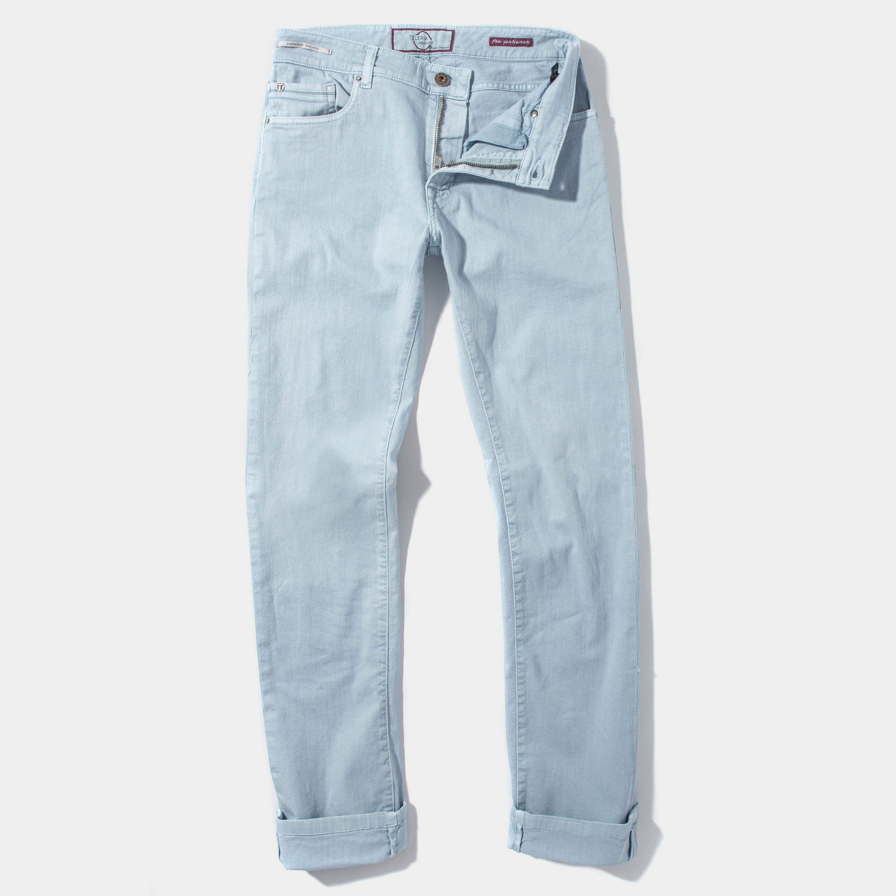 Teleria Zed Ouray 5 Pocket Denim in Blue Ice Mens - Pants - 5 Pocket