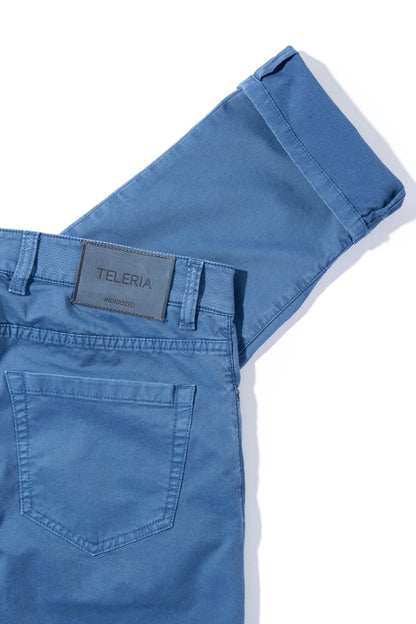 Teleria Zed Summit 5-Pocket Cotton Twill In Avio Mens - Pants - 5 Pocket