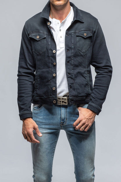 Teleria Zed Walker Jean Jacket In Nero Mens - Outerwear - Overshirts