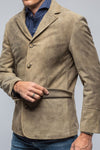 Ryan Suede Jacket in Old Grey