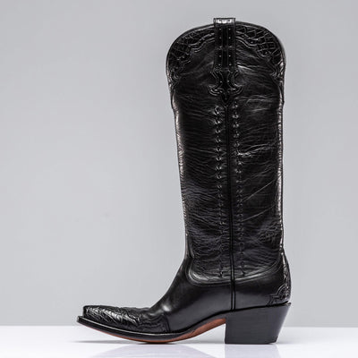 Janie's Crocodile Majestic In Black | Ladies - Cowboy Boots
