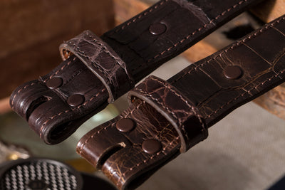 Sterling Silver Chocolate Alligator Belts - American Buckle - 2